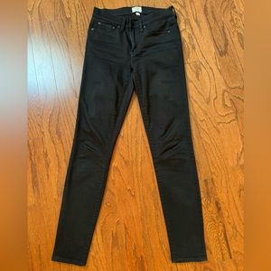 J Crew black toothpick jeans